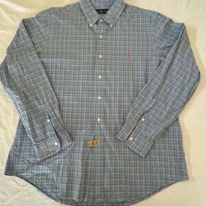 Ralph Lauren | Plaid Button Down Dress Shirt | Men’s XL | Blue White Pink